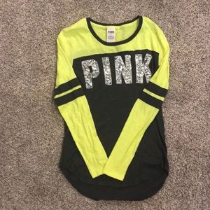 PINK Long Sleeved Shirt with Sequins